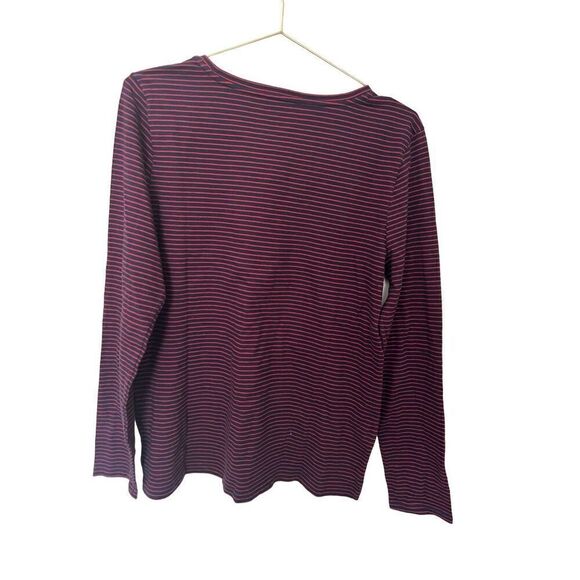 Talbots Cotton long sleeve striped pullover - Picture 4 of 6